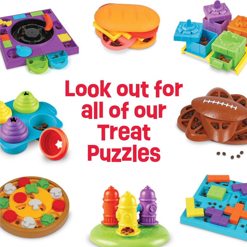Brightkins Pupstrami Surprise! Treat Puzzle, Dog Toy Treat Dispenser for Puppy Enrichment