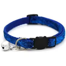 Pawsy Adjustable Colorful Cat Collar with Bell for Pets