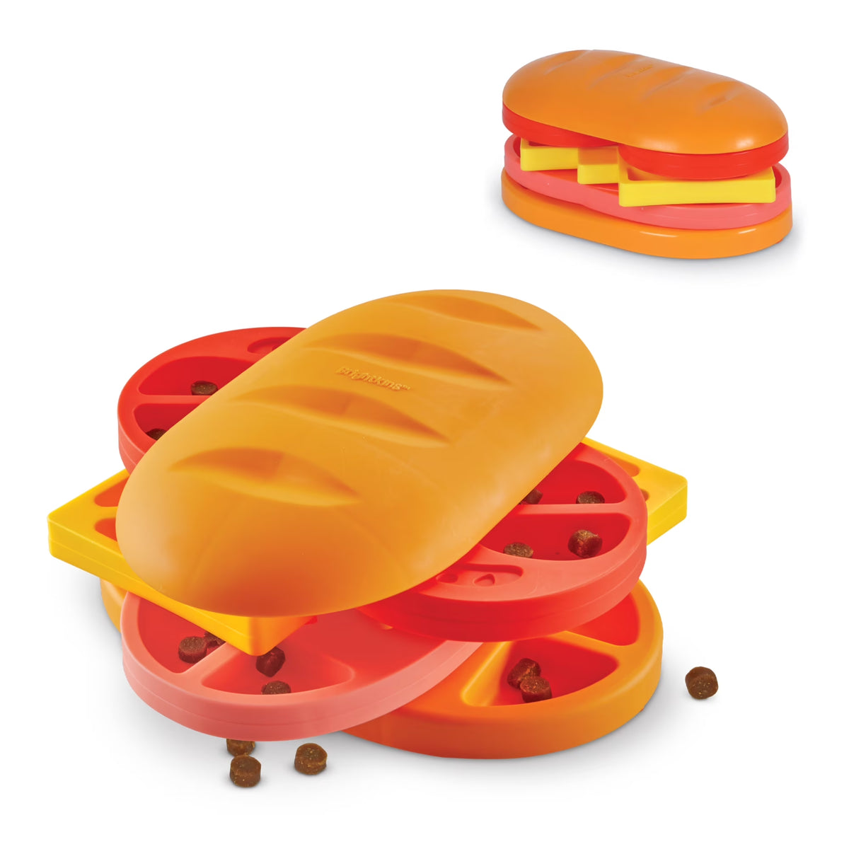 Brightkins Pupstrami Surprise! Treat Puzzle, Dog Toy Treat Dispenser for Puppy Enrichment