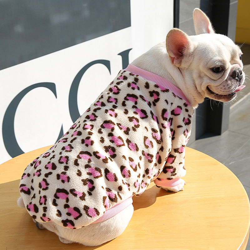 Pawsy Autumn Winter Warm Pajamas Jacket for Puppies