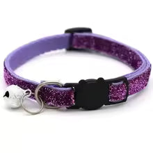 Pawsy Adjustable Colorful Cat Collar with Bell for Pets