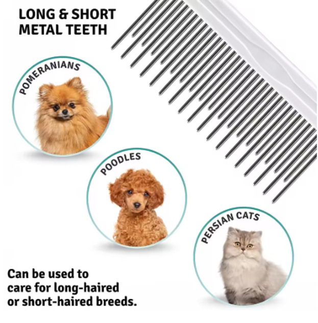 Pawsy Grooming Needle Comb for Cleaning Fur (Single Piece)