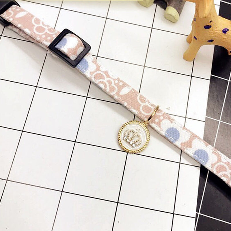 Pawsy Adjustable Floral Pet Collar with Sweet Design